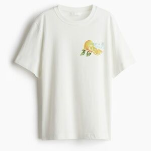 White Lemon Printed T-Shirt